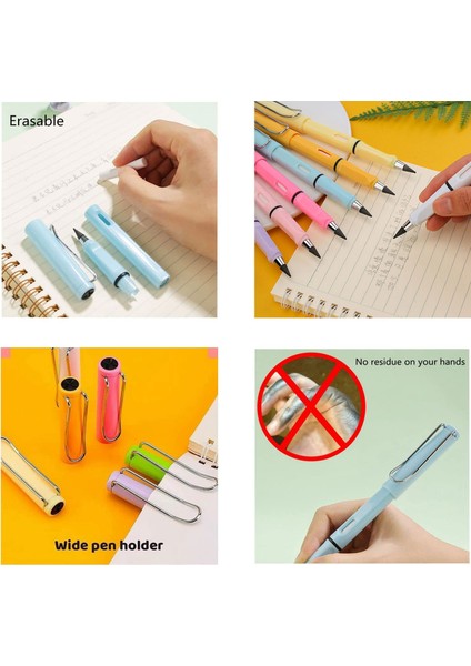 Mavi Set Stili Sonsuz Yazma Kalem Yeni Teknoloji Mürekkepsiz Kalem Sınırsız Yazma Kalem Kawaii Kırtasiye Öğrenci Sanat Malzemeleri (Yurt Dışından) modelleri