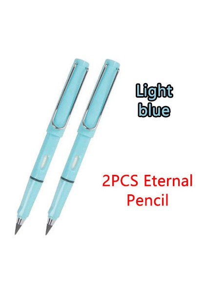 Açık Mavi-2pcs Tarzı 2 Adet Morandi Renkli Sonsuz Kalem, Sınırsız Yazma, Makaron Renkli Sanat Çizim Aracı, Okul Malzemeleri, Okul Kırtasiye (Yurt Dışından)