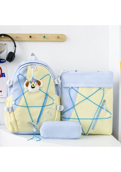 Öğrenci Sırt Çantası Büyük Kapasiteli 3 Parçalı Set (Yurt Dışından)