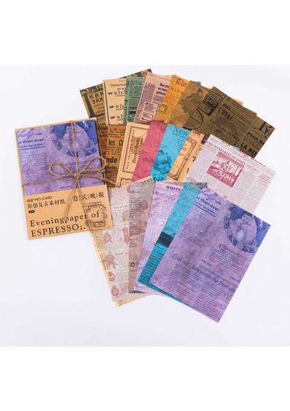 F Stili Dimeets Retro Kağıt Dekoratif Geri Dönüşüm Scrapbooking Koleksiyon Dıy Yaratıcı Günlük Okul Malzemeleri (Yurt Dışından)