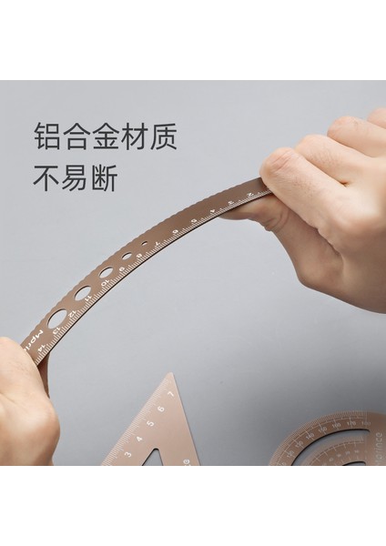 Pembe Stil Öğrenciler Için Yeni Kullanım Kılavuzu Seti Çok Fonksiyonlu Sınav Seti Çocuklar Için Metal Kılavuz Seti Hassas Ölçüm Araçları (Yurt Dışından) fırsatları