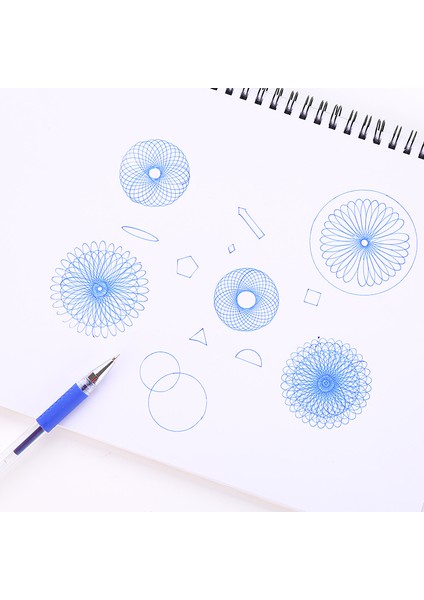 Beyaz Stil Öğrenciler Matematik Çizim Çizim Araçları Öğrenme Boyama Çocuk Bulmaca Oyuncakları Spriyograf Sanat Aracı - 1 Adet Geometrik Cetvel (Yurt Dışından) modelleri