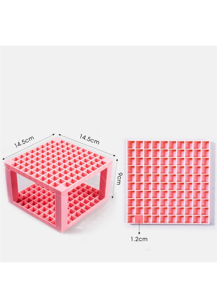 96 Izgara Pembe Stili Kılavuz Çıkarılabilir Kalem Tutucu Suluboya Yağlı Boya Kalemlik Fırça Standı Organizer Okul Kırtasiye (Yurt Dışından)