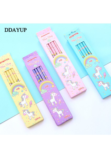 Pembe Tarzı Sevimli Kawaii Karikatür Unicorn Kurşun Kalem Hb Çizim Malzemeleri Çocuklar Hediye Için Okul Ofis Kırtasiye Ürünleri (Yurt Dışından) modelleri