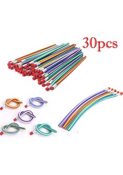 B Tarzı Çocuk Okul Eğlencesi Renkli Çizgili Yumuşak Kavisli Sihirli Kalem Adet (Yurt Dışından) fiyatları