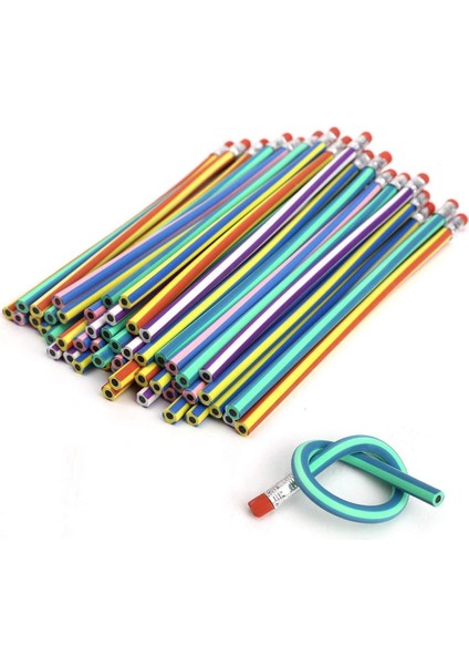 B Tarzı Çocuk Okul Eğlencesi Renkli Çizgili Yumuşak Kavisli Sihirli Kalem Adet (Yurt Dışından) fırsatları