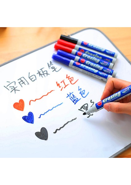 5 Adet Mavi (Kutu Yok) Stili Silinebilir Beyaz Tahta Kalemi Seti Çocuklar Için Grafiti Kalemler Kuru Silinebilir Tahta Siyah Tahta Kalemi Kalem Okul Malzemeleri (Yurt Dışından) fırsatları