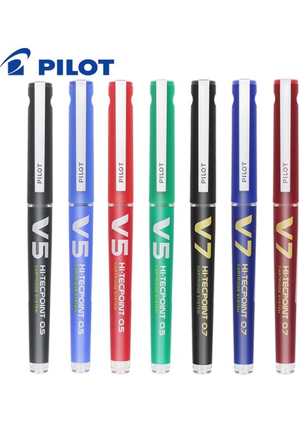 Kırmızı V7 Stili Ilot Bxc Düz Sıvı Jel Kalem Yeniden Doldurulabilir Mürekkep Imza Muayene Iğne Kalem Büyük Kapasite (Yurt Dışından) fiyatları