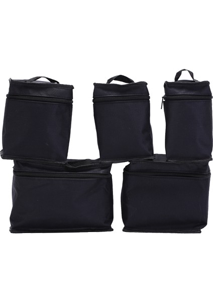 48 Adet Tarzı Sanat Kalemleri Fermuarlı Tuval Saklama Kalem Çantası - Siyah (Yurt Dışından) modelleri