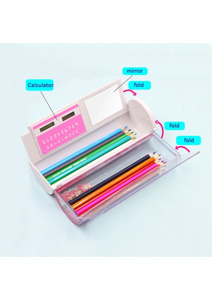 Sıkı Çalışma Tarzı Nbx Çok Fonksiyonlu Kalem Kutusu Büyük Kapasiteli Kalem Kutuları Sıvı Kumlu Yarı Transparan Yaratıcı Silindirik Kalemlik Çocuk Kırtasiye (Yurt Dışından) indirimleri