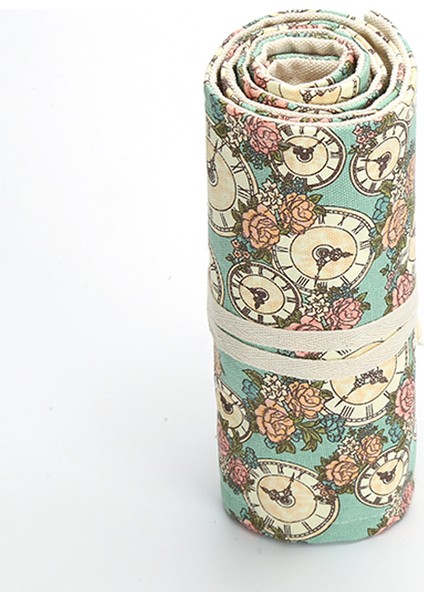 Erik 48 Tarzı Yaratıcı Delikli Renkli Kalem Kutusu Tuval Rulo Kılıf Makyaj Kozmetik Fırça Kalem Depolama Kutusu Çanta Okul Kırtasiye (Yurt Dışından) indirimleri