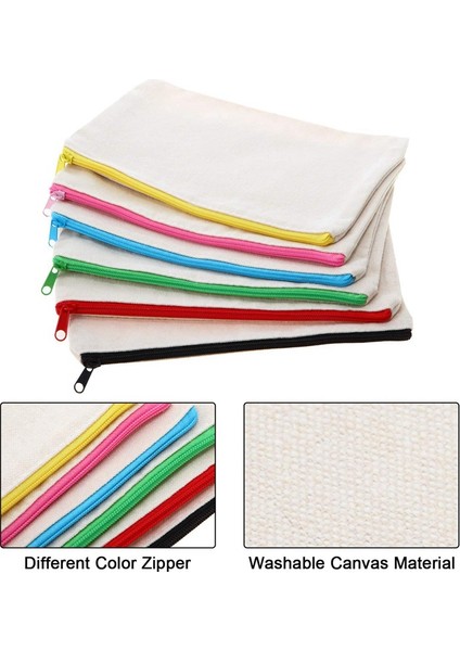 18 Parça Tuval Makyaj Çantası Çok (Yurt Dışından)