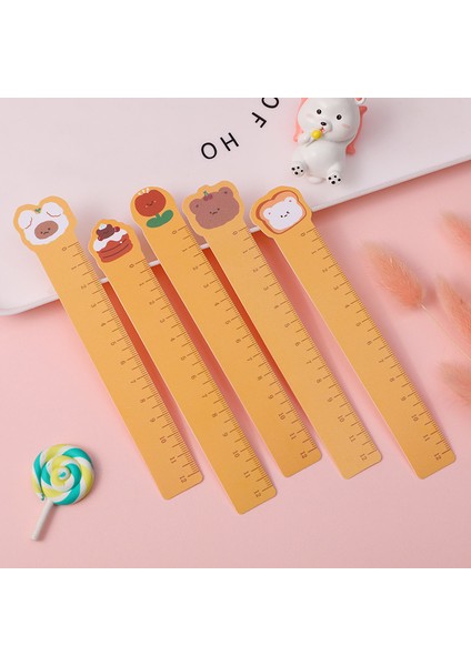 Pembe Tarzı Karikatür Kawaii Sevimli Plastik Düz Cetvel Ayraç Bükülebilir Cetvel Öğrenci Ofis Yaratıcı Boyama Ölçek Kırtasiye (Yurt Dışından) fırsatları