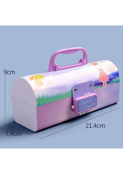 Bir Stil 2022 Yeni Taşınabilir Yaratıcı Kalem Kutusu Çok Fonksiyonlu Şifreli Büyük Kapasiteli Kalem Kutusu Erkek Kız Okul Kırtasiye (Yurt Dışından)