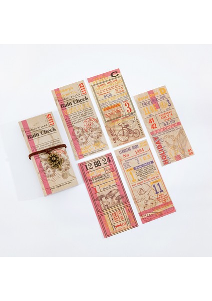 Huazhiyuepiao Tarzı Lot Not Defteri Yapışkan Notlar Fatura Seyahat Altın Kağıt Atık Defter Günlük Scrapbooking Etiketler Ofis Okul (Yurt Dışından)