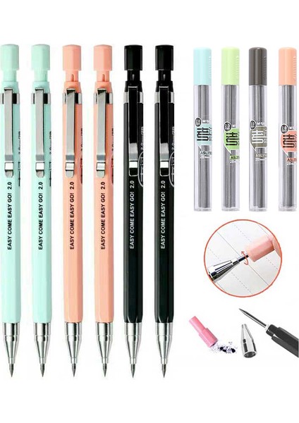 Kalem Seti C Stili Mekanik Kalem Seti Yaratıcı Kalem Yedekleri Okul Ofis Yazma Malzemeleri Kız Çocuk Sınav Yedek Kore Kırtasiye (Yurt Dışından) modelleri