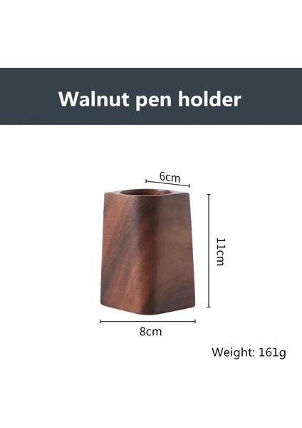 No.4 Tarzı Ceviz Kalemlik Yaratıcı Net Kırmızı Ofis Kalemlik Antika Katı Ahşap Kırtasiye Saklama Kutusu (Yurt Dışından)