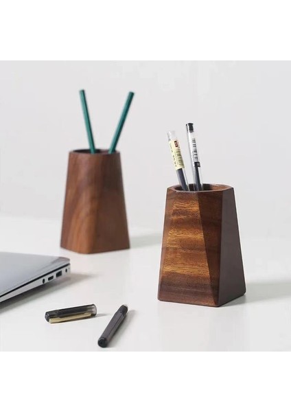 No.4 Tarzı Ceviz Kalemlik Yaratıcı Net Kırmızı Ofis Kalemlik Antika Katı Ahşap Kırtasiye Saklama Kutusu (Yurt Dışından) modelleri