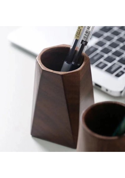 No.4 Tarzı Ceviz Kalemlik Yaratıcı Net Kırmızı Ofis Kalemlik Antika Katı Ahşap Kırtasiye Saklama Kutusu (Yurt Dışından) fırsatları