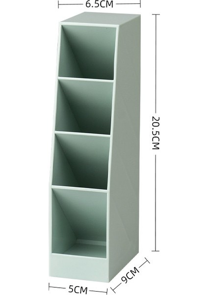 D Stili Çok Fonksiyonlu Büyük Kapasiteli Masa Kalemlik Makyaj Saklama Kutusu 4 Bölme Masaüstü Düzenleyici Standı Ofis Kırtasiye (Yurt Dışından)