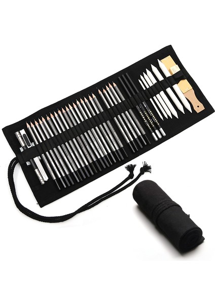 36 Kırmızı Yaprak Set Stili Profesyonel Çizim Kiti Ahşap Kalem Çanta Ile Sanat Malzemeleri (Yurt Dışından) indirimleri