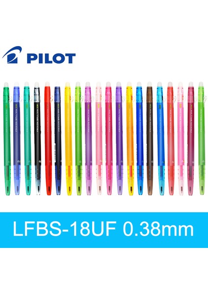 O Tarzı Japonya Pilot Frıxıon Kalem Ince Silinebilir Jel Kalem Toplu Nokta Japonya LFBS-18UF 20 Renk Mevcut (Yurt Dışından) modelleri