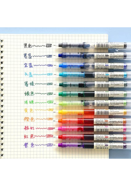 Mor Tarzı Renkli Hızlı Kuruyan Yüksek Kapasiteli Mürekkep Işaretleme Jel Kalem Sıvı Rulman Kalem Yazma Günlük Ofis Kırtasiye Ücretsiz (Yurt Dışından) modelleri