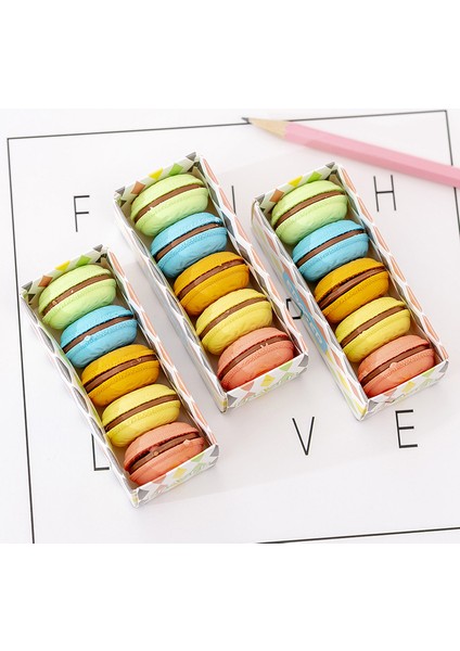 Macaron Renkli Sandviç Bisküvi Silgi Kauçuk Silgi Ilköğretim Öğrenci Ödülleri Promosyon Hediye Kırtasiye (Yurt Dışından)