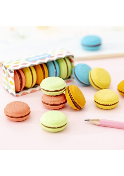 Macaron Renkli Sandviç Bisküvi Silgi Kauçuk Silgi Ilköğretim Öğrenci Ödülleri Promosyon Hediye Kırtasiye (Yurt Dışından) fiyatları