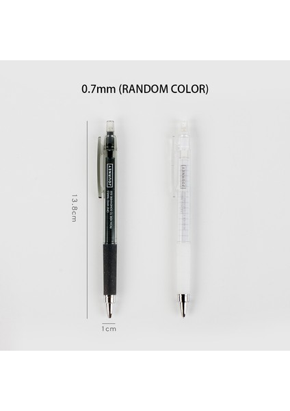 0,7 mm Rasgele Stil .5 Basit Siyah Beyaz Mekanik Kurşun Kalem 2b Kurşun Kalem Yazma Tasarlama Eskiz Okul Malzemeleri (Yurt Dışından)