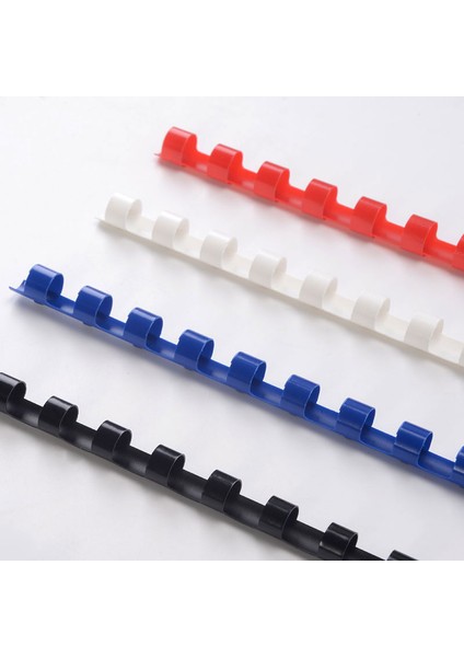 KIRMIZI-10MM Tarzı Delik Bağlama Halkası Sıkıştırılabilir Spiral Spiral Defter Albüm Bağlama Önlükler Pvc Binder Halkaları Defter Ofis Malzemesi (Yurt Dışından)