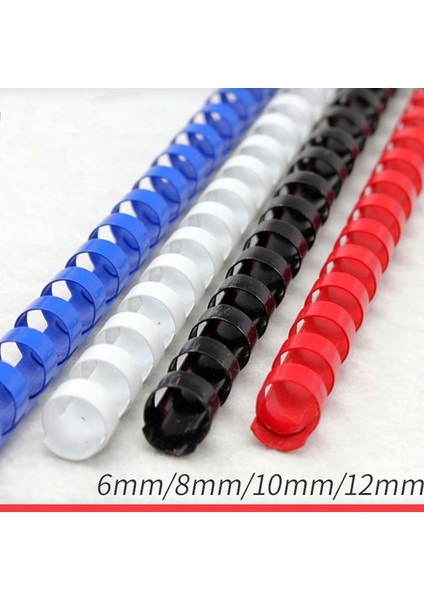 Mavi-8mm Tarzı Delik Bağlama Halkası Sıkıştırılabilir Spiral Spiral Defter Albüm Bağlama Önlükler Pvc Binder Halkaları Defter Ofis Malzemesi (Yurt Dışından) fiyatları