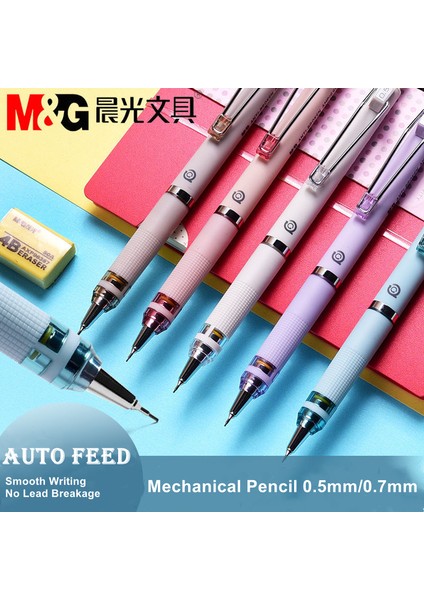 0,5 mm Bej Stili Otomatik Mekanik Kalem Renkli Oto D Retractable Yazma Kalemleri Okul Kırtasiye (Yurt Dışından) fiyatları