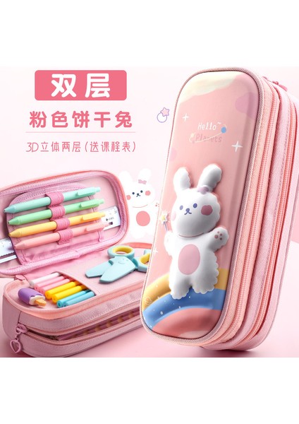 Stil 2 Stili Kızlar Için Unicorn Kalem Kutusu Büyük Kalemlik Eva Kalemlik Büyük Kılıf Çanta (Yurt Dışından)