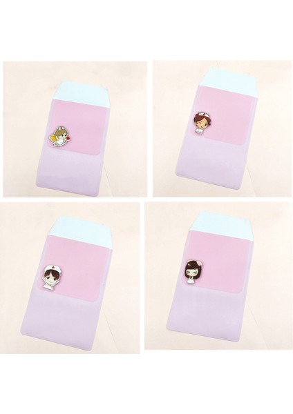 Rastgele Stil Sevimli Karikatür Hemşire Kalem Kutusu Doktor Cebi Çevre Dostu Pvc Yaprak Geçirmez Kalem Çantası Ofis Malzemeleri (Yurt Dışından) fırsatları