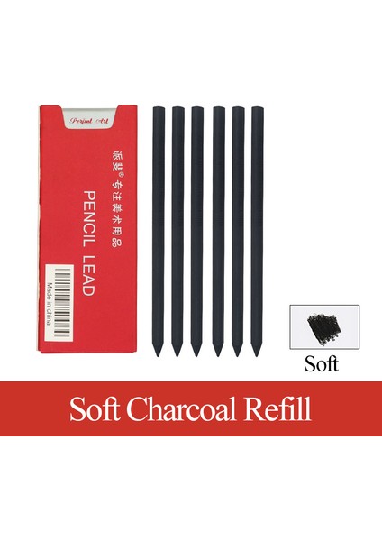 1 Kutu Yumuşak Stil Mekanik Otomatik Kalemler ve Kömür Grafit Kalem Ucu Yumuşak Orta Sert Hb 2b 4b 6b 8b 14B Çizim Kurşun Çekirdeği - E Ticaret (Yurt Dışından)