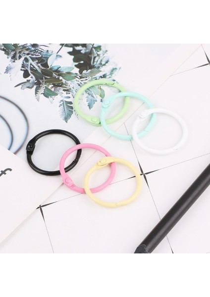 O Tarzı Metal Sabit Sayfa Bağlantı Halkası Dış Çap Kitap Halkalar Anahtarlık Indeks Kart Çok Renkli Bağlantı Halkası Okul Ofis Için (Yurt Dışından) modelleri