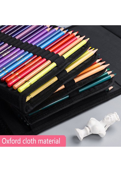 72 Delikli Pembe Stil Delik Şok Geçirmez Kalem Perdesi Kalem Kutusu Ayırılabilir Oxford Kumaş Süper Büyük Kapasiteli Kırtasiye Saklama Çantası (Yurt Dışından) fırsatları