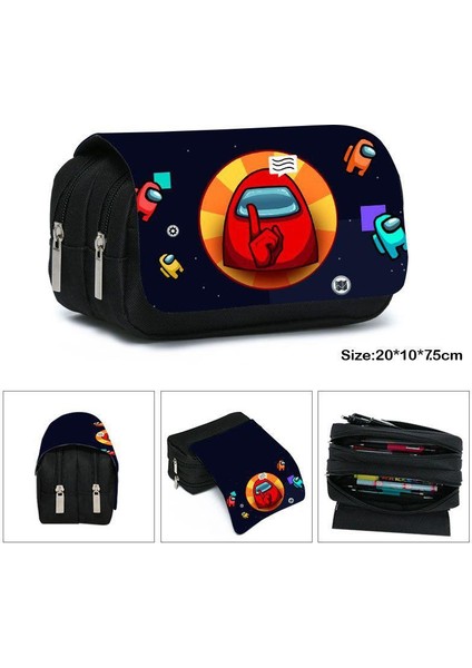 No.15 Tarzı Büyük Kapasiteli Kalem Kutusu Kalem Çantası Karikatür Hayvanlı Okul Malzemeleri Su Geçirmez Oxford Kalem Çantası (Yurt Dışından) indirimleri