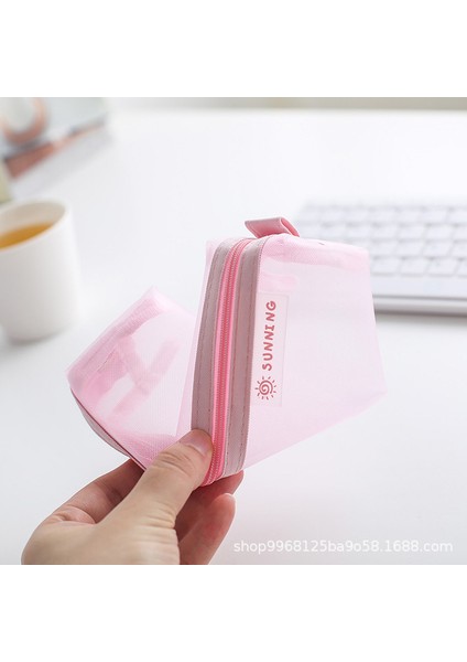 C Stili Şeffaf Kırtasiye Çantası Sınav Özel Öğrenci Ağ Fileli Kalem Kutusu Geniş Kapasiteli Lise Giriş Sınavı Kalem Çantası (Yurt Dışından) fırsatları