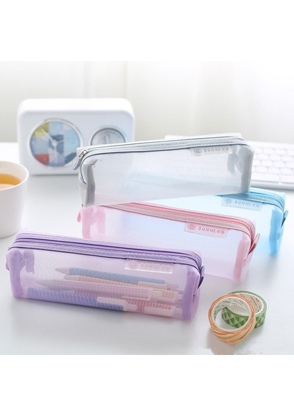 C Stili Şeffaf Kırtasiye Çantası Sınav Özel Öğrenci Ağ Fileli Kalem Kutusu Geniş Kapasiteli Lise Giriş Sınavı Kalem Çantası (Yurt Dışından) indirimleri