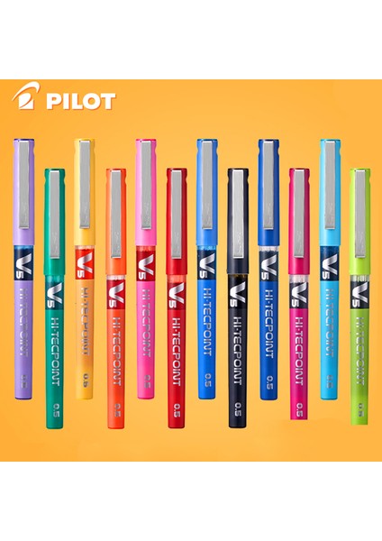12 Renk Stili 12 Renk Japon Pilot Bx-V5 Hi-Tecpoint Jel Kalemler Seti Pürüzsüz Yazma Okul Kırtasiye Jel Mürekkepli Kalem Dlugopisy (Yurt Dışından)