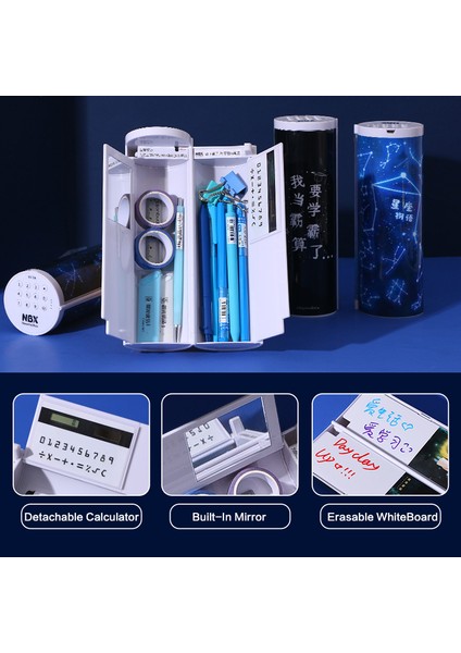 Mavi Ananas Stili Taşınabilir Anime Çizgi Film Şifreli Kalem Kutusu Sevimli Güzel Büyük Kapasiteli Kilitli Kalemlik Okul Malzemeleri (Yurt Dışından) fırsatları