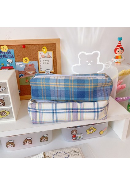 5lv Tarzı Tatlı ve Sevimli Çizgili Desenli Kalem Kutusu Kawaii Kalem Çantası Komik Kalemlik Karikatür Öğrenci Okul Malzemeleri Sevimli Kırtasiye (Yurt Dışından) modelleri