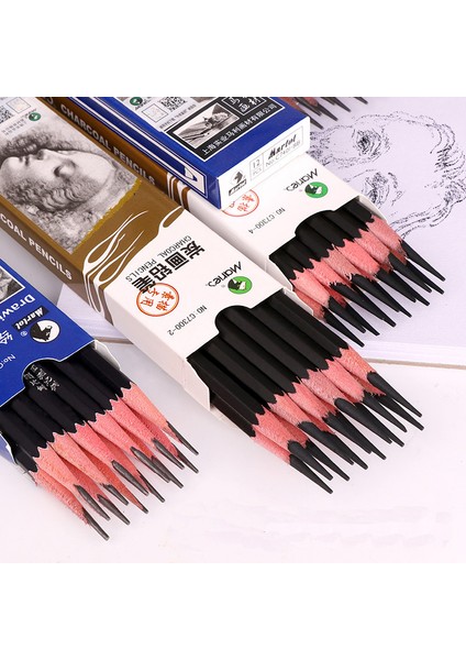 2h-2pcs Tarzı Profesyonel Eskiz Kalemleri Çizim Hb 2h B 2b 3b 4b 5b 6b 7b 8b 10B 12B 14B Sert Orta Yumuşak Kömür Sanat Kırtasiye (Yurt Dışından)