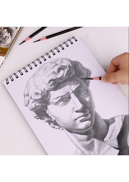 B-6pcs Tarzı Maries Profesyonel Eskiz Kurşun Kalem Çizim Hb 2h B 2b 3b 4b 5b 6b 7b 8b 10B 12B 14B Yumuşak Orta Sert Kömür Sanat Kırtasiye (Yurt Dışından) modelleri