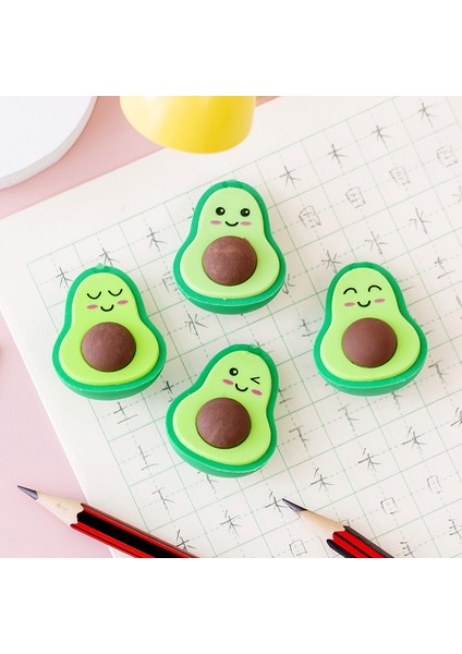 Rastgele 1 Adet Tarzı Yeni Sevimli Kawaii Avokado Kauçuk Silgiler Yenilik Meyve Kalem Silgisi Öğrenci Okul Düzeltme Malzemeleri Çocuk Hediye Promosyon (Yurt Dışından)