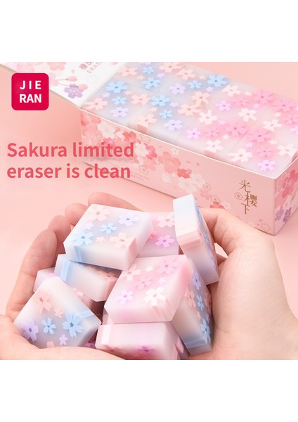 Kare Sakura 1 Adet Tarzı Özel Yaratıcı Sevimli Kız Kalp ve Küçük Kırıntılar ile Temizleyen Sakura Silgi - Türk Ofis Malzemeleri (Yurt Dışından)