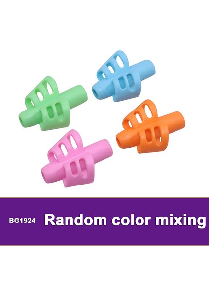 4 Renk Karışımı Stili Yazı Duruş Düzeltici Iki Parmak Silikon Kalem Tutucu Öğrenci Çocuklar Öğrenme Yazma Araçları Malzemeler Hediyeler (Yurt Dışından)