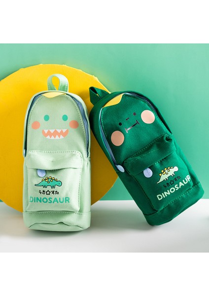 Pembe Dinozor Stili Sevimli Şanslı Kedi ve Dinozor Kalem Kalem Çantası Karikatür Okul Çantası Şekli Depolama Organizatörü Kalemler Kalemler Okul A6785 (Yurt Dışından) fiyatları